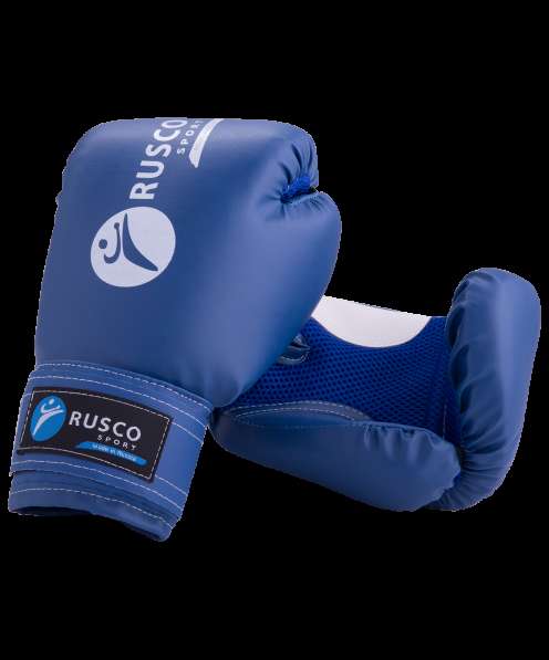 Перчатки боксерские, 10oz, к/з, синие в Сочи фото 5