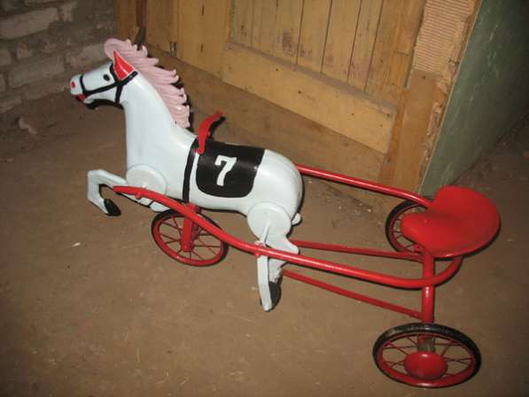 Детская мечта "Лошадь педальная" игрушка 60-х годов в Москве фото 6