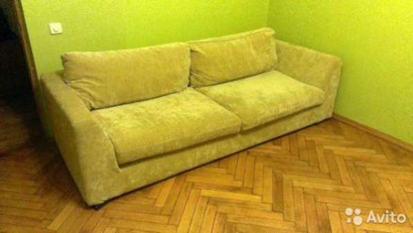 бежевый диван-кровать в отличном состоянии