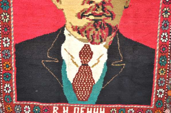 Антикварный ковер ручной работы с изображением Ленина-2 в Санкт-Петербурге фото 3