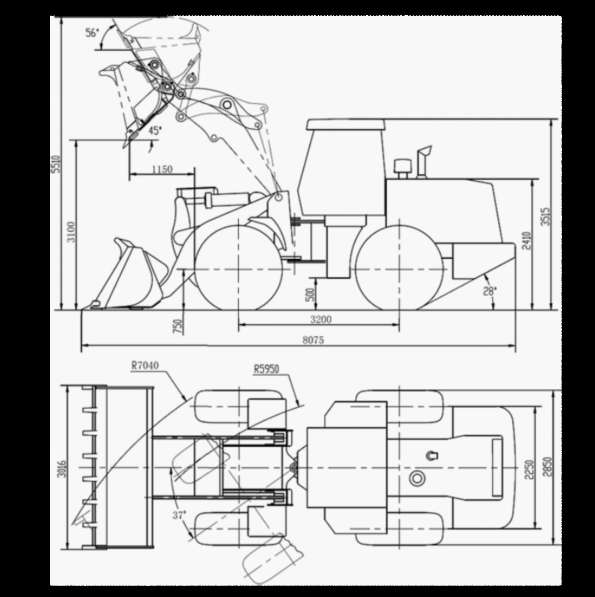 Фронтальный погрузчик XCMG LW550RU в Омске