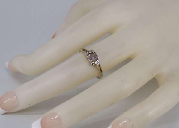 Золотое кольцо с Сапфиром падпаражда овал и бриллиантами в Москве фото 3