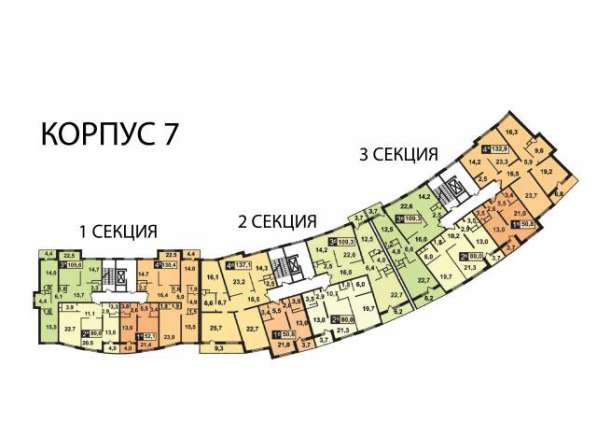 Продам трехкомнатную квартиру в Красногорске. Жилая площадь 109,20 кв.м. Этаж 7. Дом монолитный. 