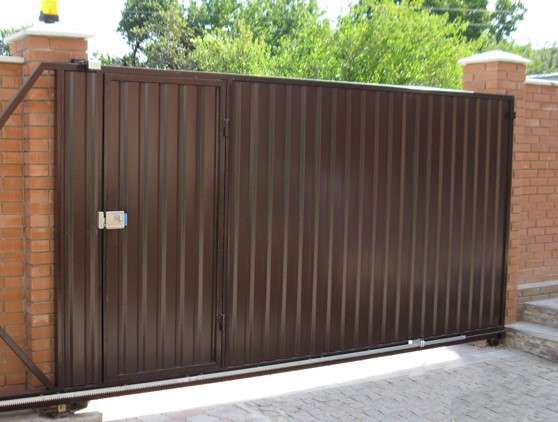 Откатные ворота в Электрогорске в Электрогорске фото 24