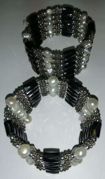 Дизайнерские ожерелья-цепочки магниты циркониевые в фото 3