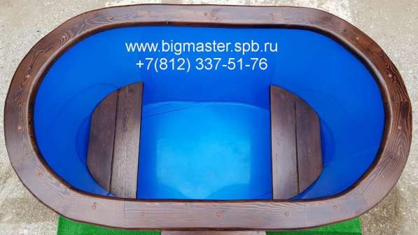Купель дубовая с пластиковым вкладышем в Санкт-Петербурге фото 7