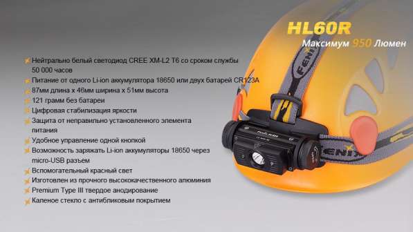 Fenix Налобный фонарь Fenix HL60R в Москве