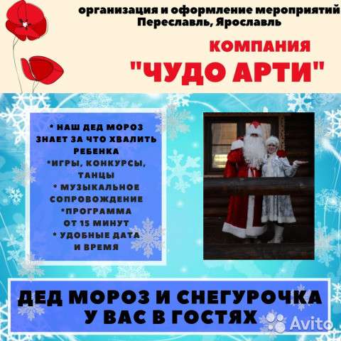 Дед Мороз и Снегурочка домой в Переславле-Залесском фото 4