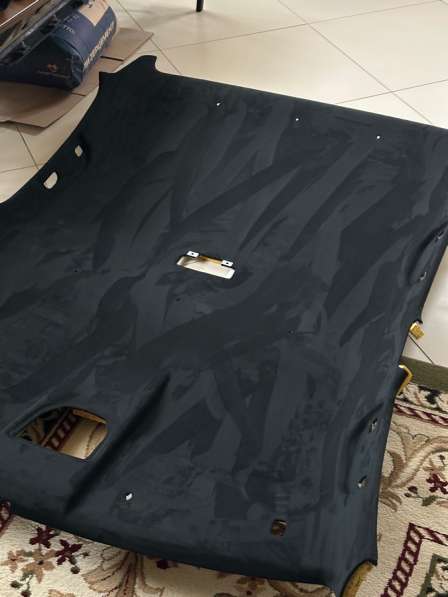 Перетяжка потолка в алькантару на Ваз Лада в Каспийске фото 4