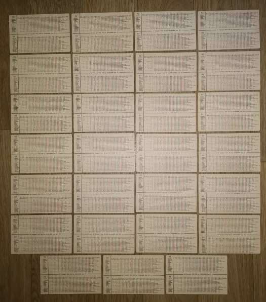 Набор. Календари. Автомобили 92-93 гг в Ростове-на-Дону