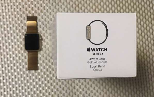 Apple Watch s2 42mm Gold (отличное состояние) в Москве фото 10