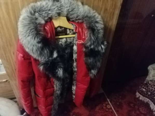 Женская куртка мех чернобурка