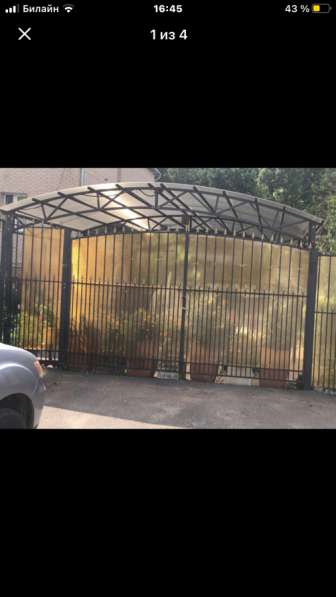 Навес на 2 машины в Москве