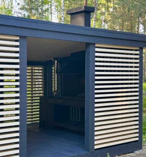 Беседка с мангалом в Новосибирске фото 4