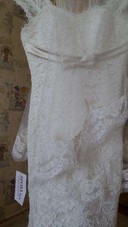 Элегантное свадебное платье в Югорске фото 3
