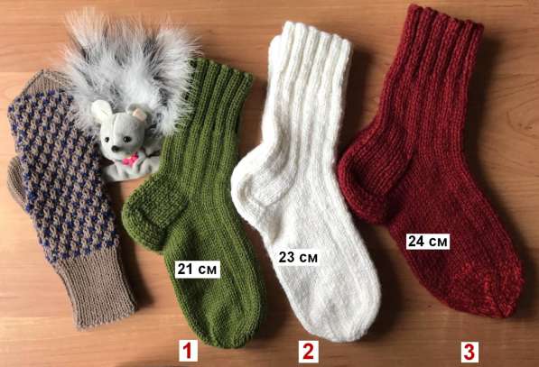 Носки и рукавички вязаные (ручная работа)