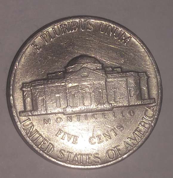 США 5 центов 1980 г. в 