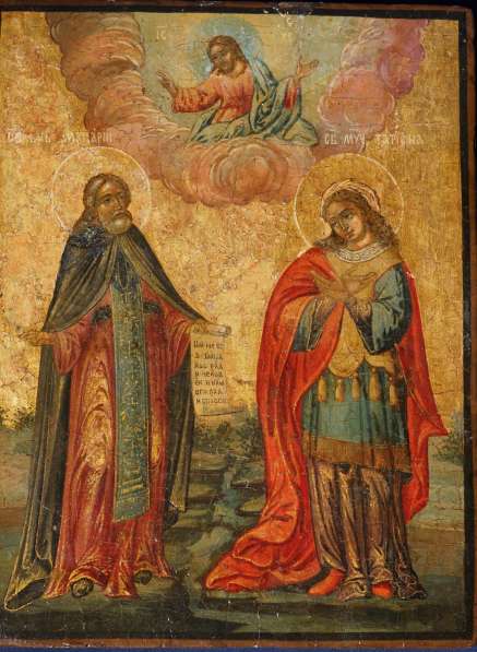 Старинный образ с изображением свя. мученицы Татианы Римской в Санкт-Петербурге