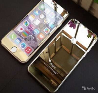 Защитные стекла на Iphone Золото Серебро