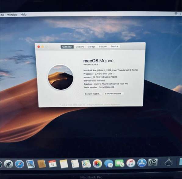 Apple MacBook Pro Retina 13 (2018) i7 2.7ghz,16gb в 