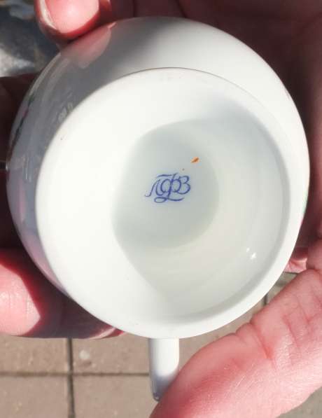 ​​​​​​​фарфоровая кофейная чашка С Днём Ангела, фарфор ЛФЗ в Ставрополе фото 7
