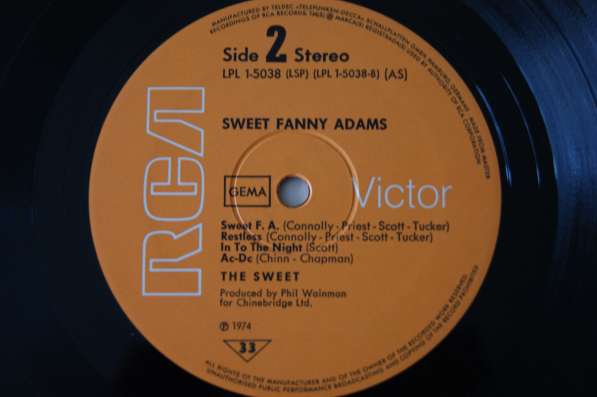 SWEET FANNY ADAMS-1974 Made In Germany в Москве фото 3