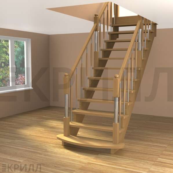Лестница на второй этаж в фото 5