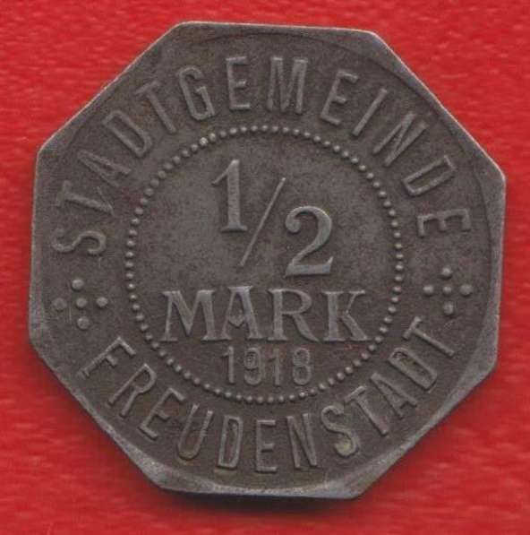 Германия нотгельд г. Фройденштадт 1/2 марки 1918 г