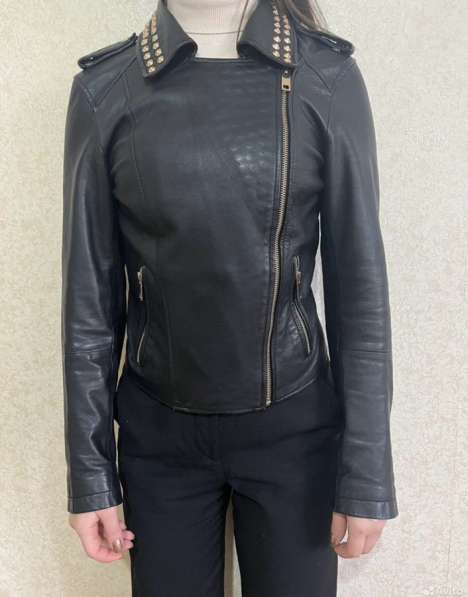 Кожаная куртка Zara косуха в Москве фото 4