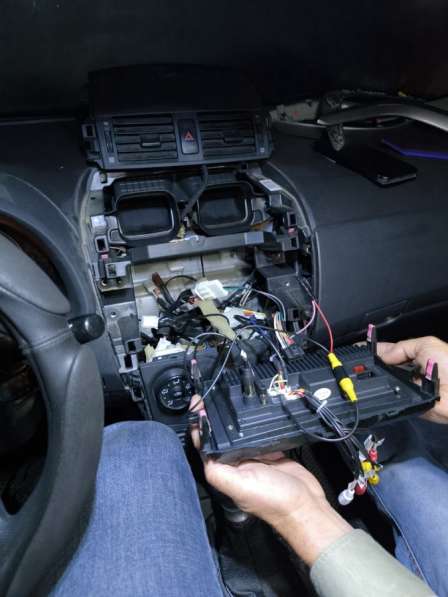 Установка андроид магнитолы, 1din, камер заднего вида