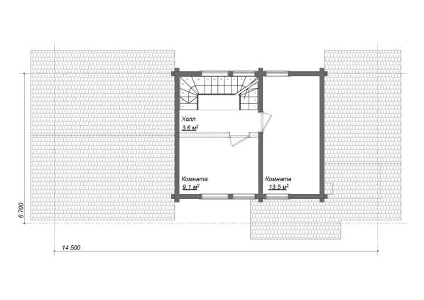 Дом-баня из оцилиндрованного бревна СВЕТОЗАР.- 105 в Москве фото 5
