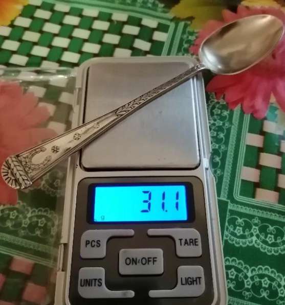 Ложка серебро 875 пробы 31,1 грамм. 15,2 см