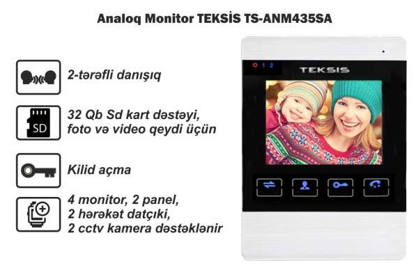 ANALOQ DOMOFON SİSTEMİ KAMPANİYA в фото 3