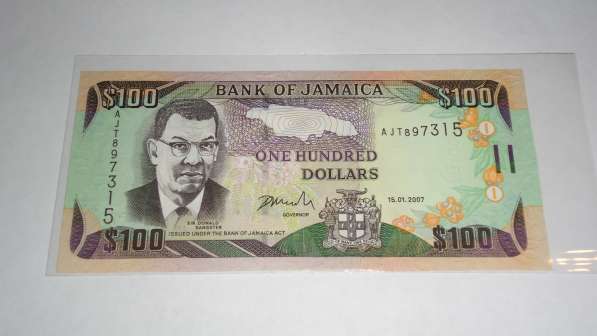Ямайка, 100 долларов, 2007 г., Unc
