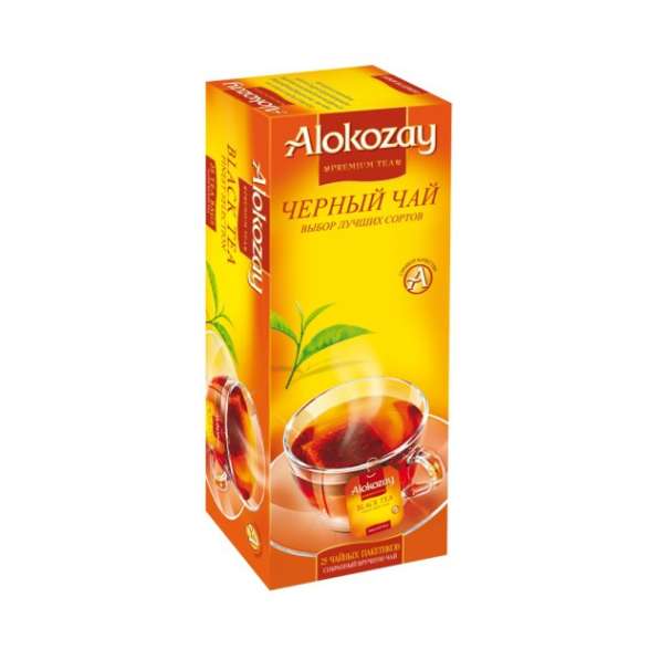 Чай Алокозай черный цейлонский 25 пакетиков