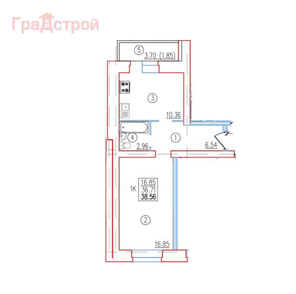 Продам однокомнатную квартиру в Вологда.Жилая площадь 38,56 кв.м.Этаж 6.Есть Балкон.