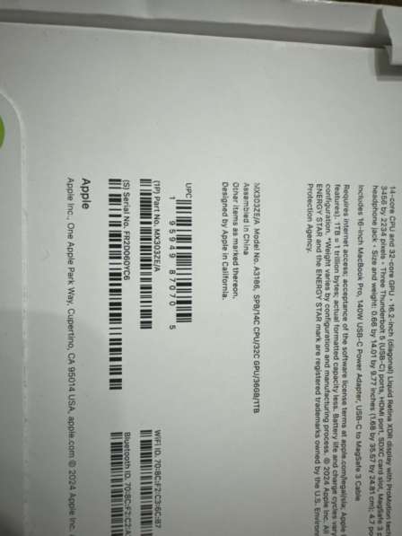 MacBook Pro m4, 16 inch, 36gb-1Tb в 