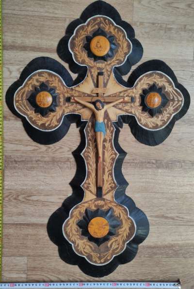 Деревянный крест распятие, большой, ручная авторская работа в Ставрополе фото 3