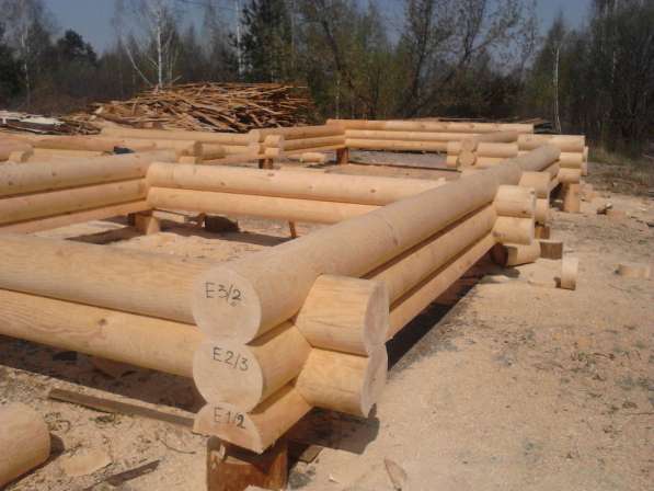 Производим бревно оцилиндрованное в фото 17