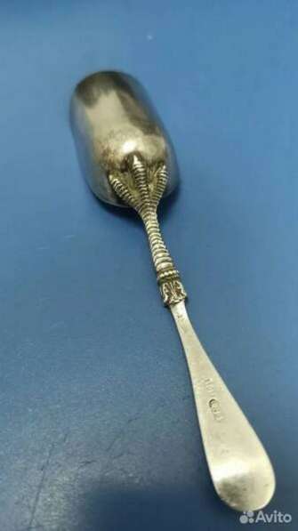 Антикварный серебряный совок Куриная лапа 84 проба в Ногинске фото 6