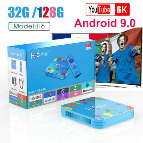 New H96 Mini Android 9.0 Smart TV BOX 6K 4k Wifi BT 4GB 128G