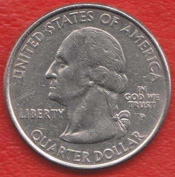 США 25 центов 2000 г. квотер штат Мэриленд знак мондвора P в Орле