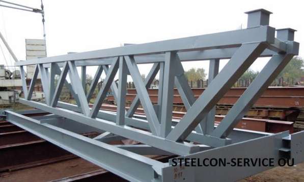 Frame steel hall, welded steel construction, container в фото 5
