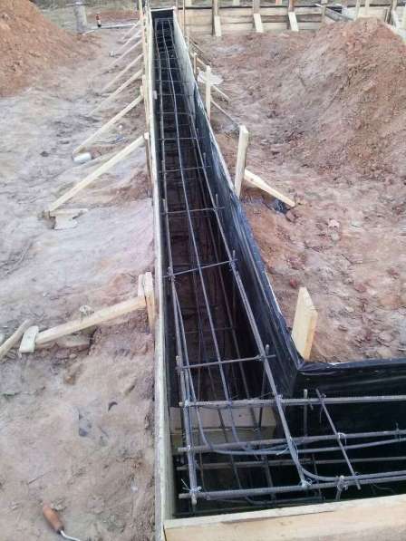 Заливка фундамента в фото 18