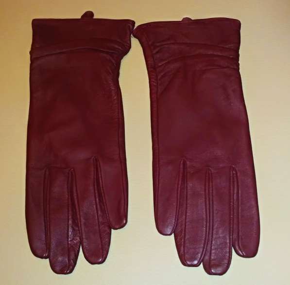 Женские перчатки, натуральная кожа