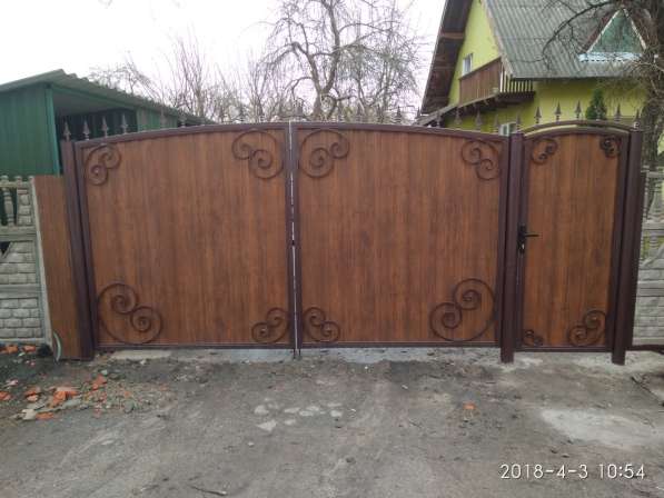 Заборы, откатные ворота, навесы в Калининграде фото 12