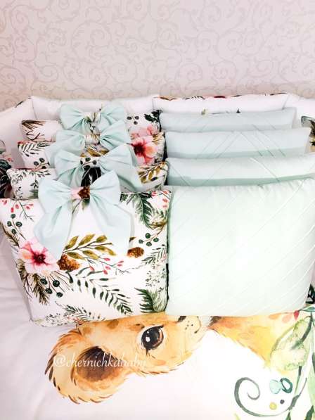 Комплект в кроватку бортики + одеяло в Краснодаре