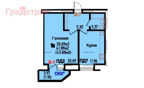 Продам однокомнатную квартиру в Вологда.Жилая площадь 42 кв.м.Этаж 8.Есть Балкон.