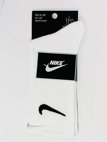 Носки Nike белые хорошого качества в Москве фото 4