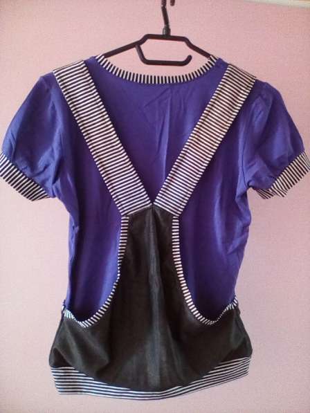 Новая футболка женская кенгуру фиолетовая трикотаж в Самаре фото 6